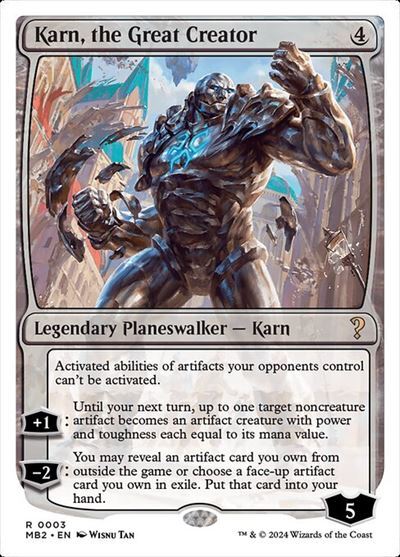 (MB2)Karn the Great Creator(0003)(白枠)/大いなる創造者、カーン