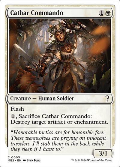 (MB2)Cathar Commando(0005)(白枠)/聖戦士の奇襲兵