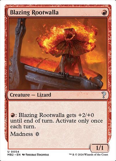 (MB2)Blazing Rootwalla(0054)(白枠)/猛火のルートワラ