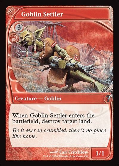 (MB2)Goblin Settler(0131)(未来枠)/(未訳)