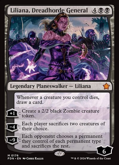 (FDN)Liliana Dreadhorde General(0176)/戦慄衆の将軍、リリアナ