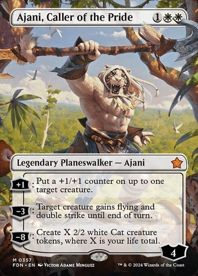 (FDN)Ajani Caller of the Pride(0357)(ボーダーレス)(F)/群れの統率者アジャニ