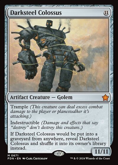 (FDN)Darksteel Colossus(0671)/ダークスティールの巨像