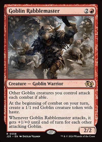 (J25)Goblin Rabblemaster(0558)/ゴブリンの熟練扇動者