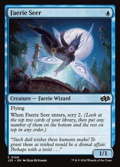 (J25)Faerie Seer(0106)/フェアリーの予見者