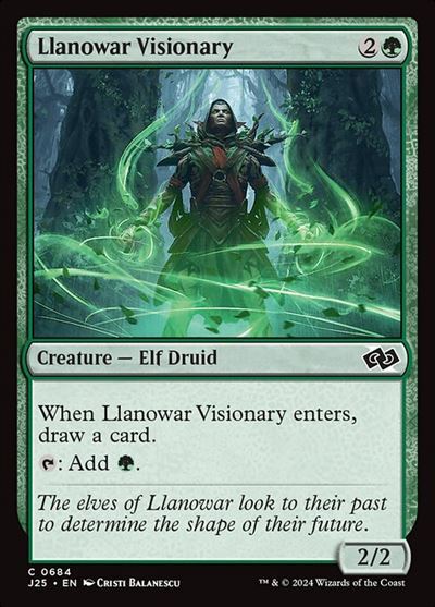 (J25)Llanowar Visionary(0684)/ラノワールの幻想家