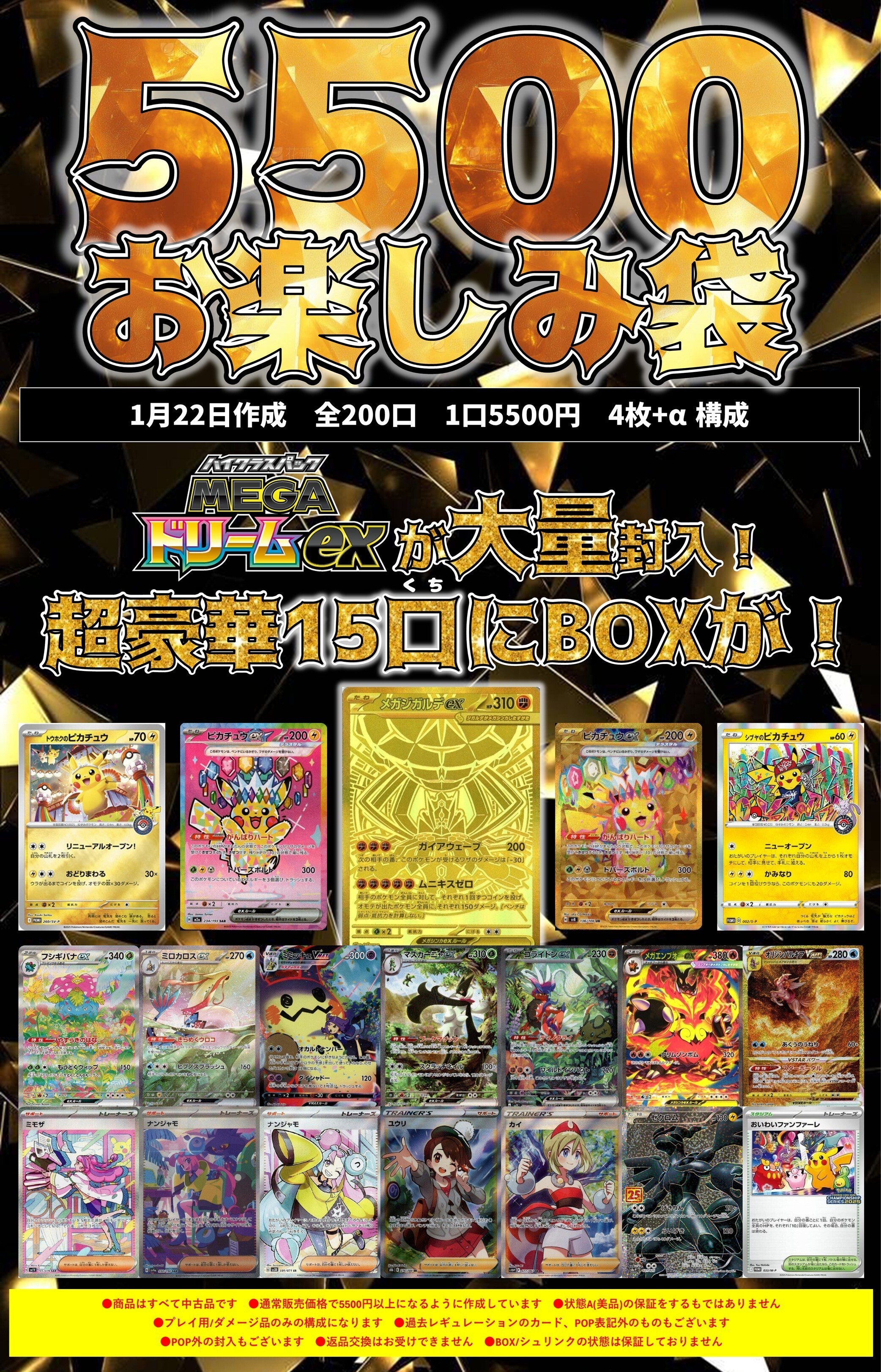 週末運試し】5500お楽しみ袋 | 未登録 | ドラゴンスター | ポケモンカード