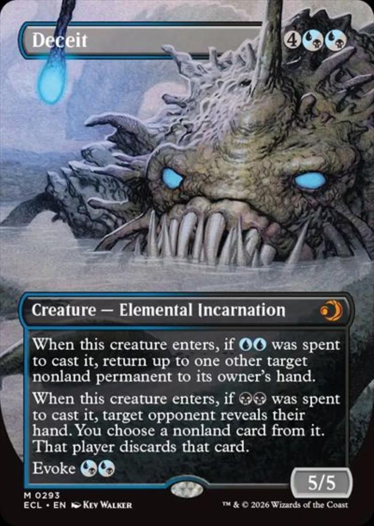 MTG 欺瞞 ボーダーレス Foil ECL)Deceit(0293)(ボーダーレス)(F)/欺瞞 | (FOIL)神話レア・レア