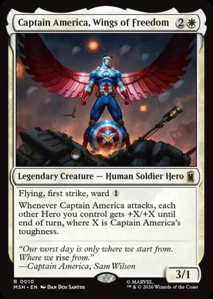 MSH)Captain America Wings of Freedom(0010)(F)/自由の翼、キャプテン