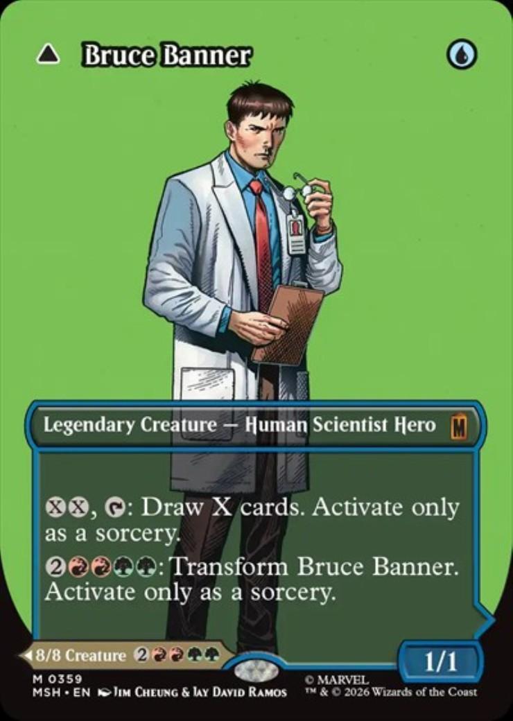 MSH)Bruce Banner(0359)(両面)(ボーダーレス)(ロゴ) | 神話レア・レア