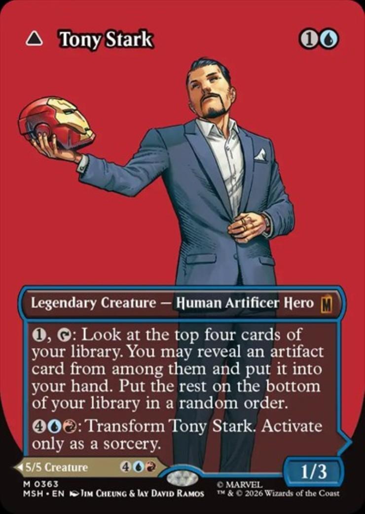 MSH)Tony Stark(0363)(両面)(ボーダーレス)(ロゴ)(F)/トニー・スターク