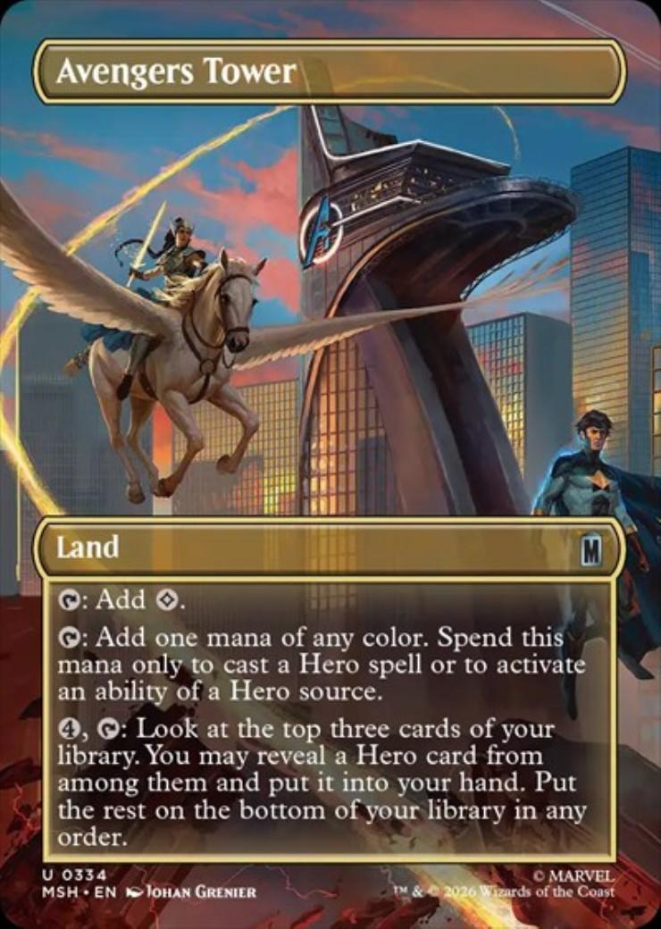 MSH)Avengers Tower(0334)(ボーダーレス)(シーン)(F) | (FOIL)コモン