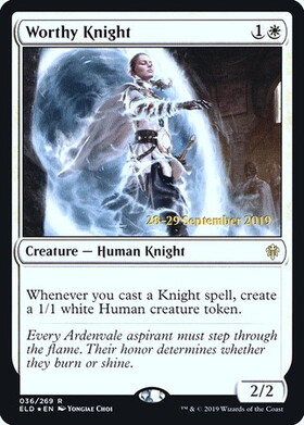 (ELD)Worthy Knight(日付入)(F)/立派な騎士