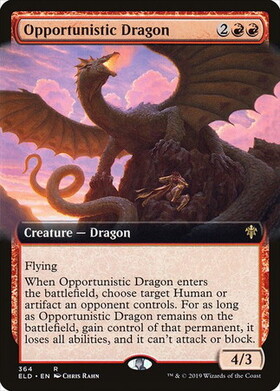 (ELD)Opportunistic Dragon(拡張枠)/日和見ドラゴン