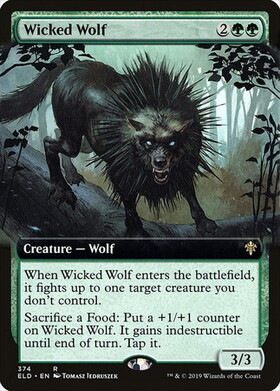 (ELD)Wicked Wolf(拡張枠)/意地悪な狼