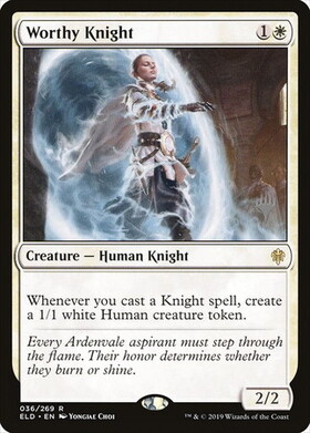 (ELD)Worthy Knight(プロモP)/立派な騎士