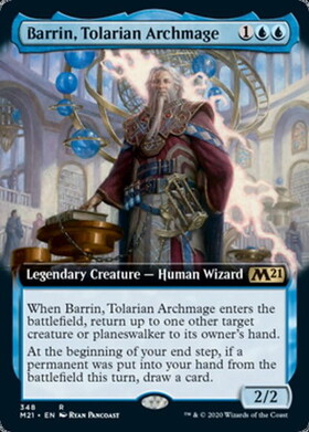 (M21)Barrin Tolarian Archmage(拡張枠)(F)/トレイリアの大魔導師、バリン