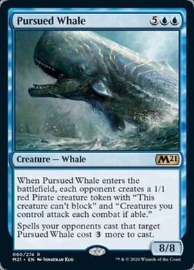 (M21)Pursued Whale(日付入)(F)/追われる鯨