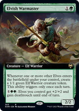 (KHM)Elvish Warmaster(拡張枠)/エルフの戦練者
