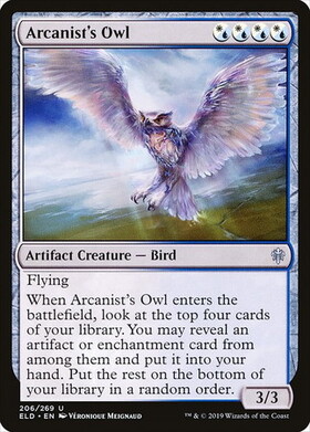 (ELD)Arcanist's Owl(F)/秘儀術師のフクロウ