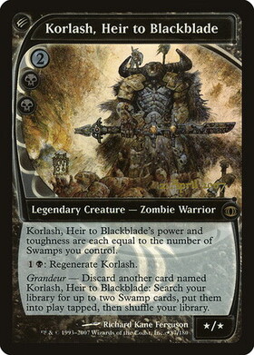 MTG　黒き剣の継承者コラーシュ(FUT)　Foil FUT)Korlash Heir to Blackblade/黒き剣の継承者コーラシュ | 神話レア