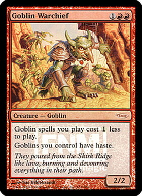 (FNM)Goblin Warchief(DCI)(F)/ゴブリンの戦長
