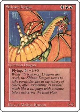 (3ED)Shivan Dragon/シヴ山のドラゴン