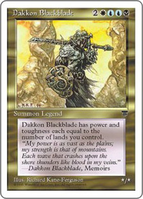 (CHR)Dakkon Blackblade(白枠)/黒き剣のダッコン