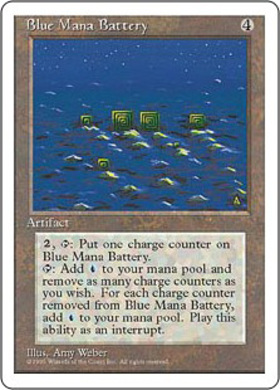 (4ED)Blue Mana Battery(95年)/青の魔力貯蔵器