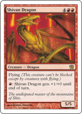 (9ED)Shivan Dragon/シヴ山のドラゴン
