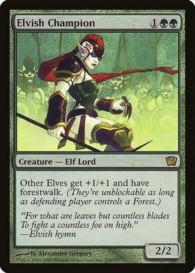 10E)エルフのチャンピオン(F)/ELVISH CHAMPION | (FOIL)神話レア・レア