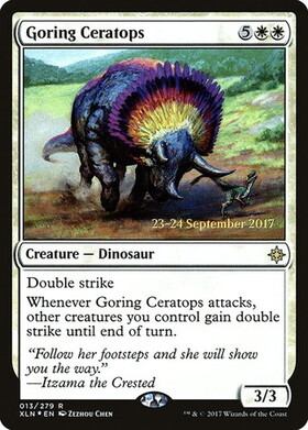(XLN)Goring Ceratops(日付入)(F)/突き刺すケラトプス