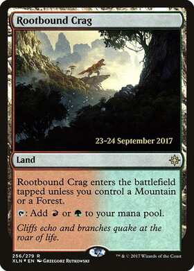 (XLN)Rootbound Crag(日付入)(F)/根縛りの岩山