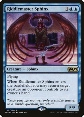 (M19)Riddlemaster Sphinx/謎かけ達人スフィンクス