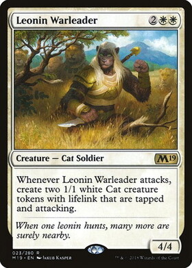 (M19)Leonin Warleader(F)/レオニンの戦導者
