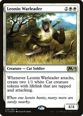 (M19)Leonin Warleader(日付入)(F)/レオニンの戦導者