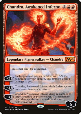 (M20)Chandra Awakened Inferno(プロモP)(F)/目覚めた猛火、チャンドラ