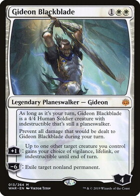 (WAR)Gideon Blackblade(プロモP)(F)/黒き剣のギデオン