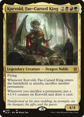(LIST)Korvold Fae-Cursed King(ELD)/フェイに呪われた王、コルヴォルド