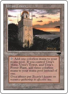 (CHR)Urza's Tower(白枠95年 岸辺)/ウルザの塔
