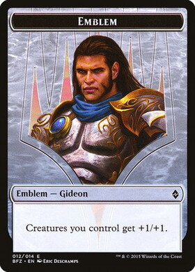 (BFZ)Gideon Ally of Zendikar[Emblem]/ゼンディカーの同盟者、ギデオン(紋章)