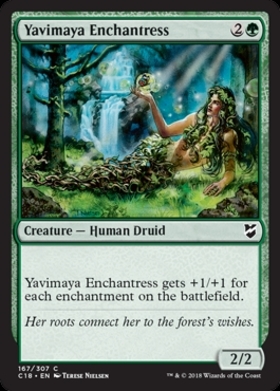 (C18)Yavimaya Enchantress/ヤヴィマヤの女魔術師