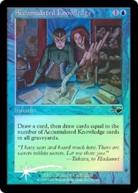 【Foil】蓄積した知識/Accumulated Knowledge[NEM] NEM)Accumulated Knowledge(F)/蓄積した知識 | (FOIL)コモン