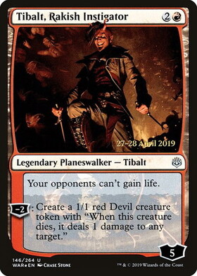 (WAR)Tibalt Rakish Instigator(日付入)(F)/無頼な扇動者、ティボルト