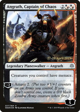 (WAR)Angrath Captain of Chaos(日付入)(F)/混沌の船長、アングラス