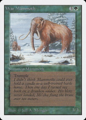 4ED)ウォー・マンモス(白枠)(96年)/WAR MAMMOTH | コモン・アンコモン