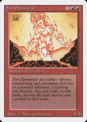 (3ED)Fire Elemental/炎の精霊