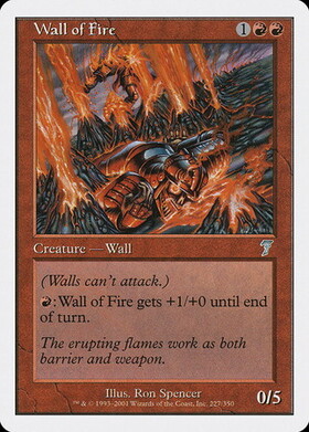 (7ED)Wall of Fire/炎の壁