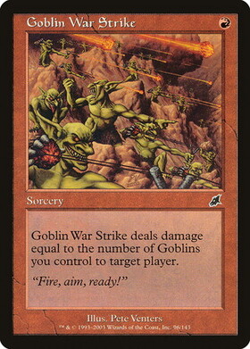 (SCG)Goblin War Strike/ゴブリンの集中攻撃