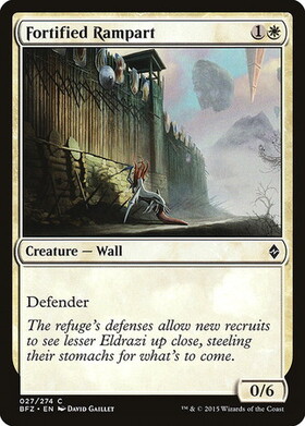 (BFZ)Fortified Rampart(F)/城砦化した塁壁